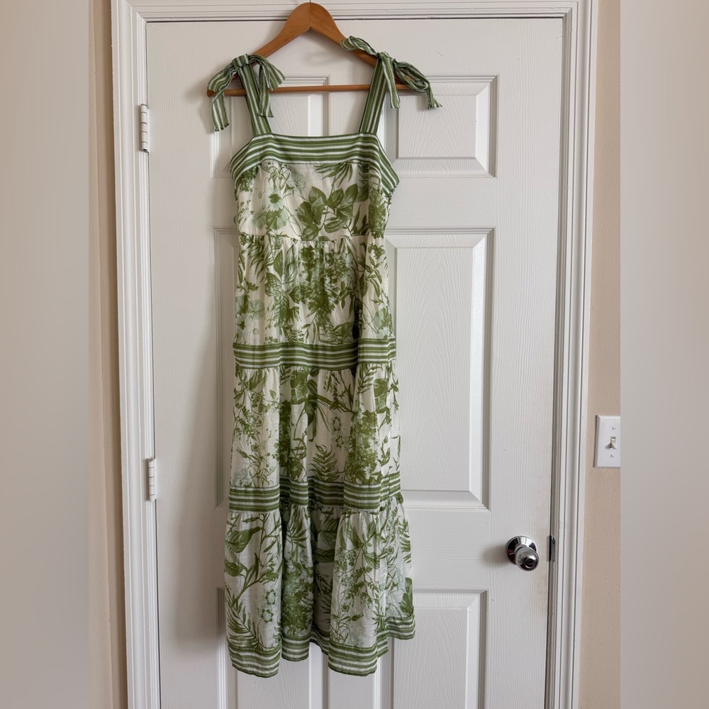 Green Floral Maxi Dress